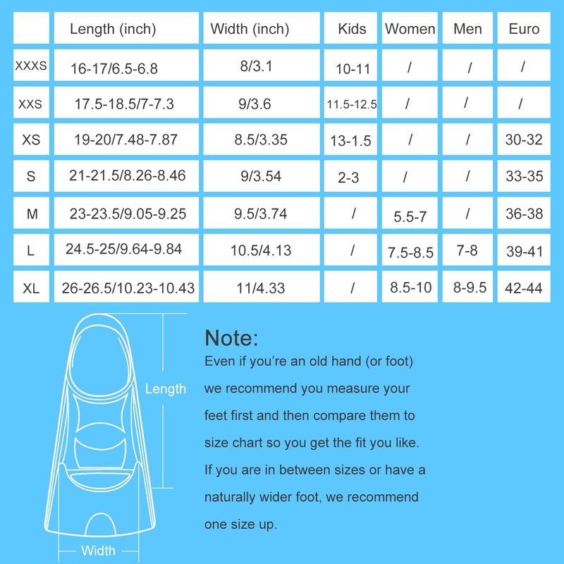 Gintenco Swim Fins, Kids Swim Training Fins for Lap Swimming, Travel Size Flippers with Mesh Bag, Silicone Swimming Fins for Kids Teens Adults Women Men - Image 5